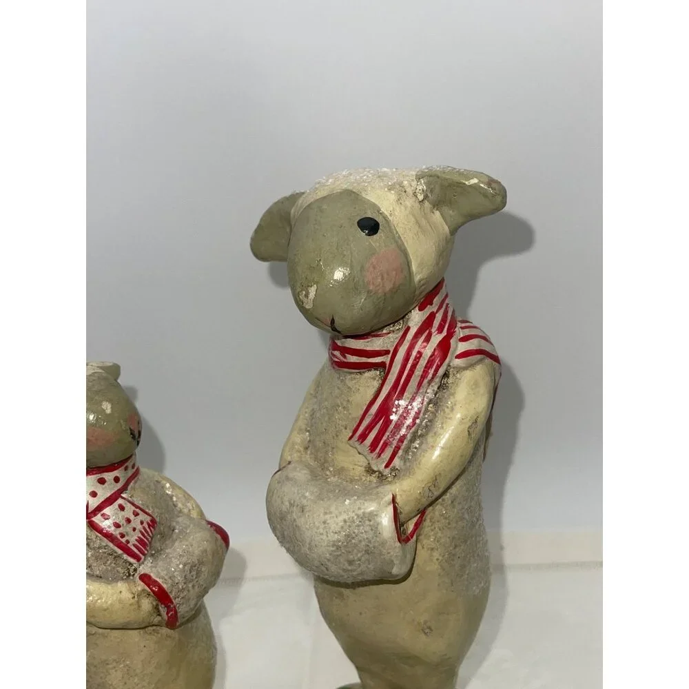 The Penny McAllister Collection Sheep Figurines Holiday Decor 2005 Midwest Desig